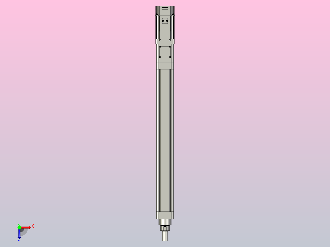 MTE63-500-P10-D-M750W-A-S3 MTE63电动缸 最大负载300kg 最大推力2560N 750W电机直接安装俯视图