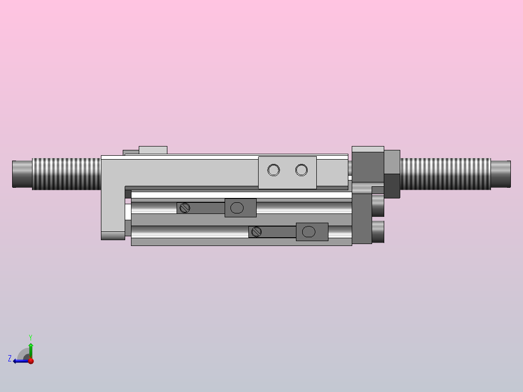 气缸MXQ8-20B-M9NVL右视图