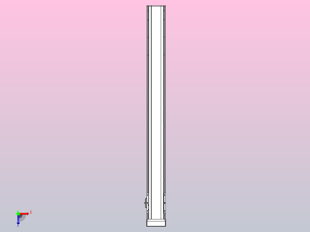 日规模组半封闭丝杆TPA-HNR-105D-1610C-L1000-MP-C-P40-N3俯视图