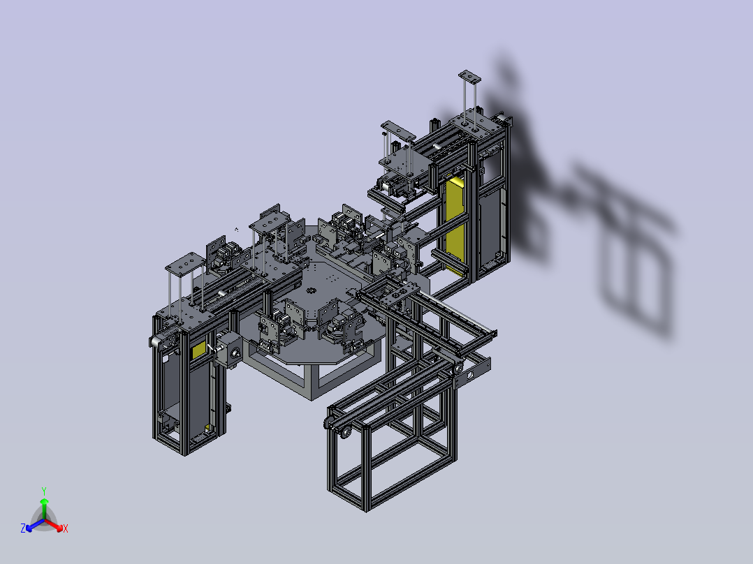 全自动跳绳机3D图纸主视图