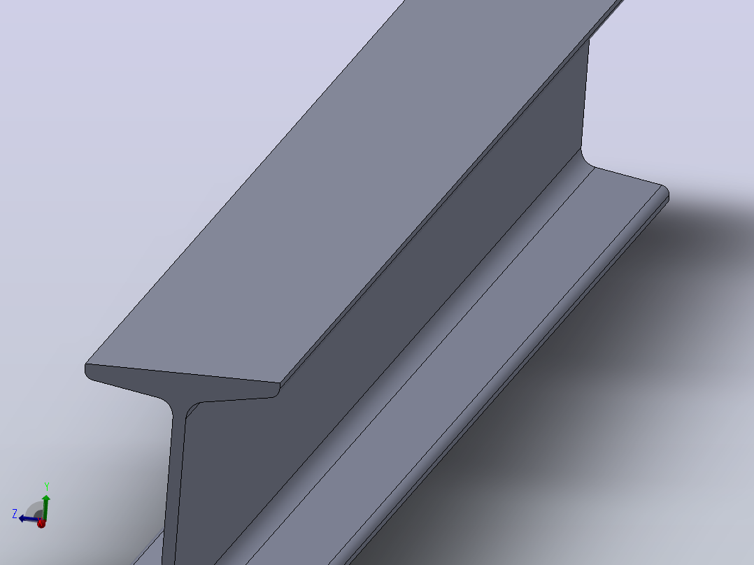 多套JIS3192日本型钢3D模型Solidworks设计主视图
