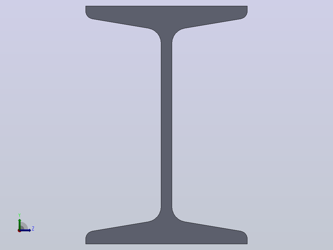 多套JIS3192日本型钢3D模型Solidworks设计左视图