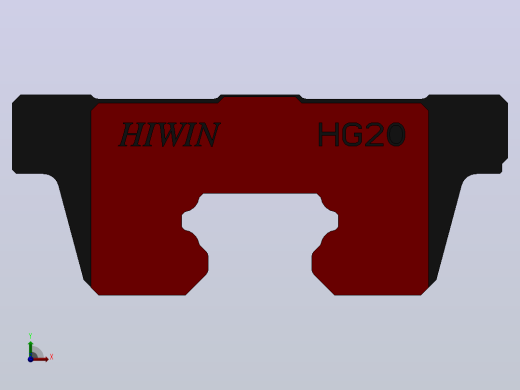 滑块HGW20HA（HIWIN）前视缩略图