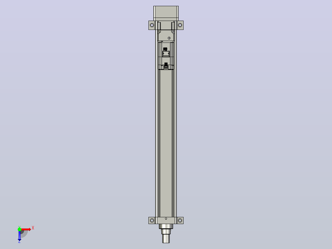 轻载电动缸TPA-ESR100-3210C-L800-MR-LB-W-P75-JX-C3俯视图