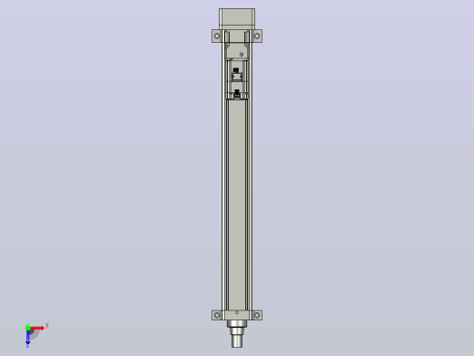 轻载电动缸TPA-ESR100-3210C-L800-MR-LB-W-P75-JX-C3俯视缩略图