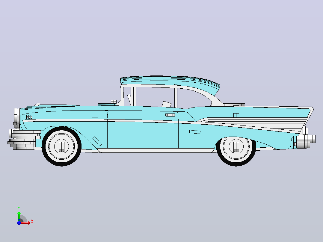 雪佛兰Bel Air 1957前视图