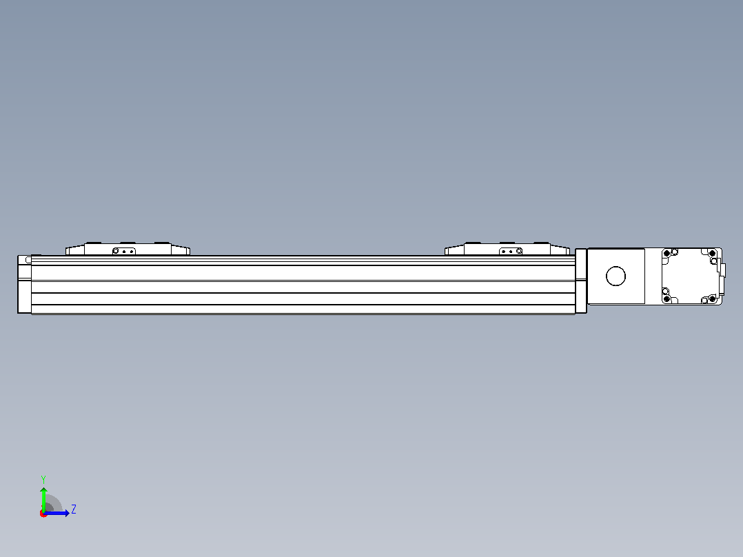 皮带直线轴双滑块型TPA-GCBS-80-P60-L125-QR-M20-N3左视图