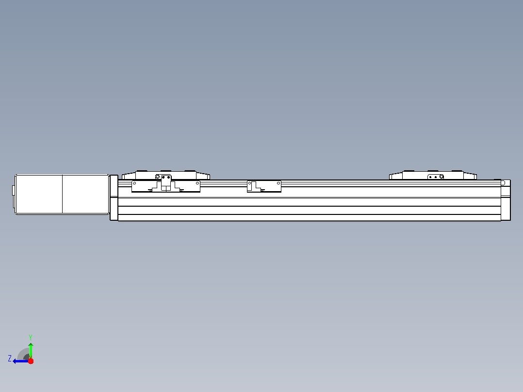 皮带直线轴双滑块型TPA-GCBS-80-P60-L125-QR-M20-N3右视图