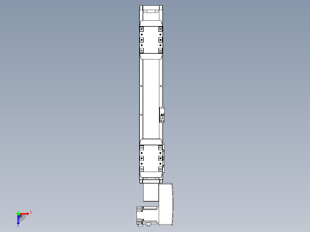 皮带直线轴双滑块型TPA-GCBS-80-P60-L125-QR-M20-N3俯视图