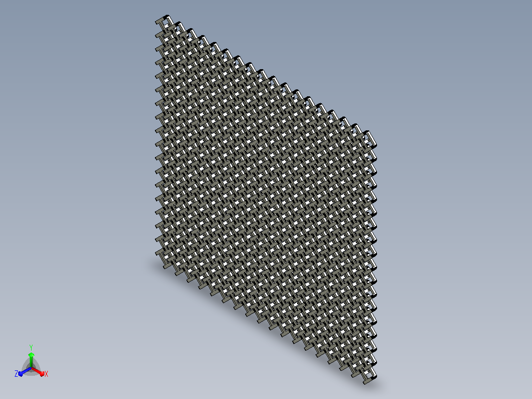 链状邮件.3D可打印织物主视图