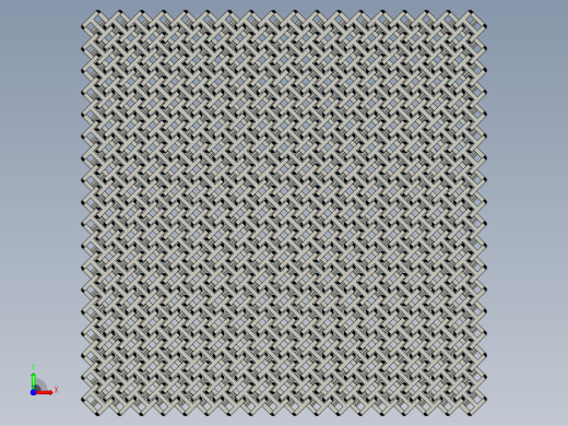 链状邮件.3D可打印织物前视缩略图