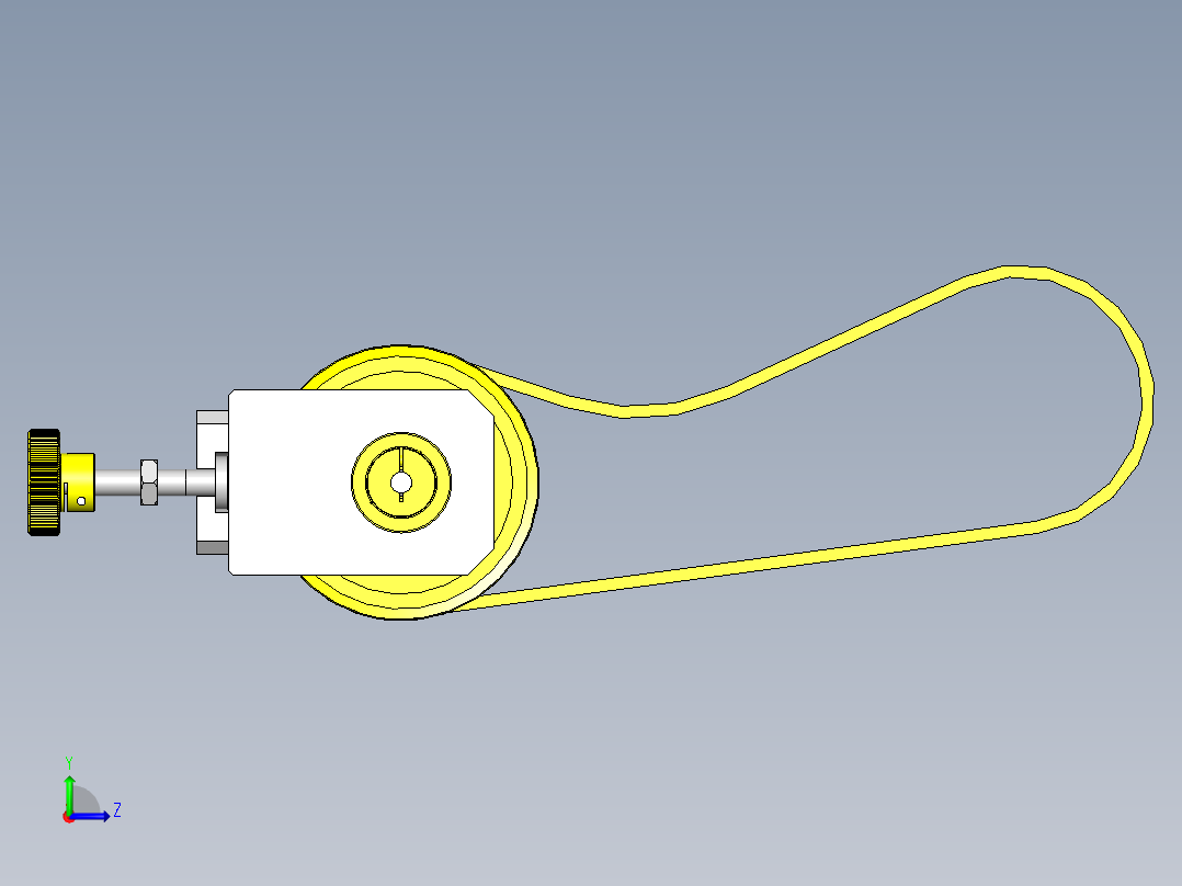 皮带夹紧传送左视图