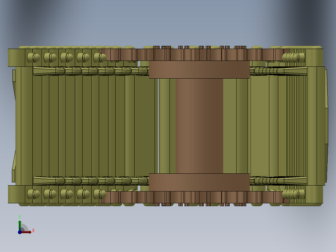 M4坦克履带前视图
