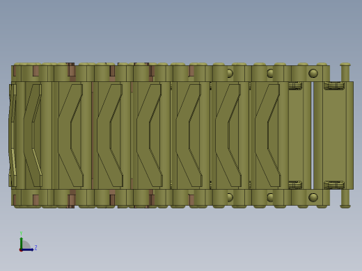 M4坦克履带左视缩略图