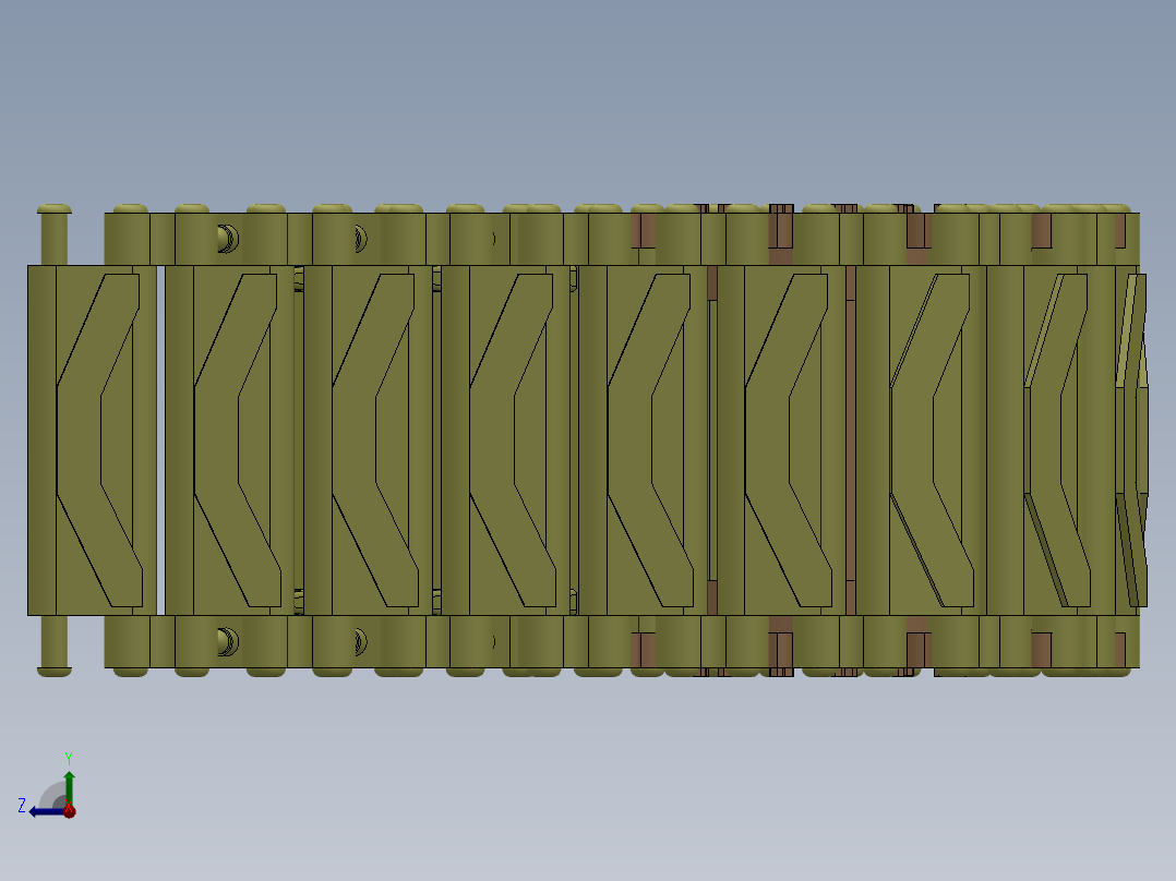 M4坦克履带右视图