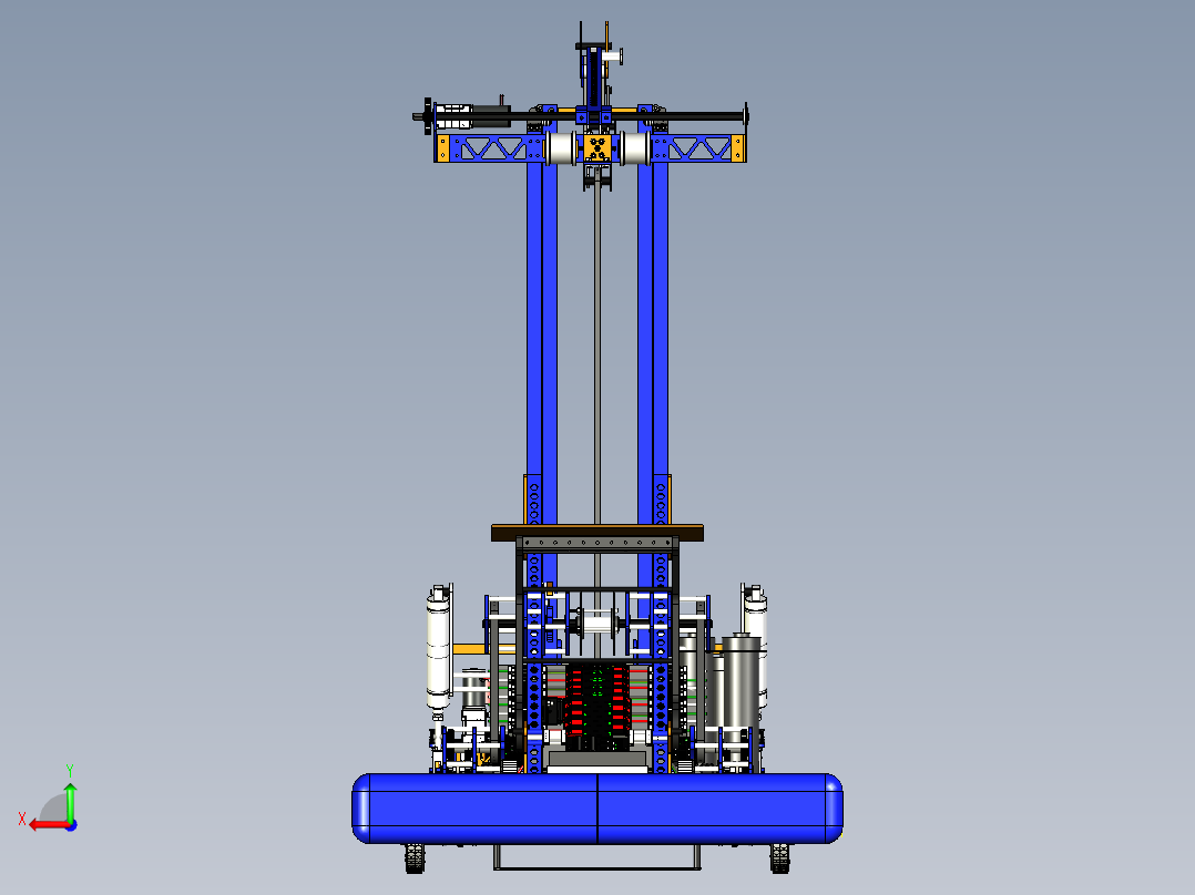 Knightkrawler 2018机器人车3D数模图纸 STP格式后视图
