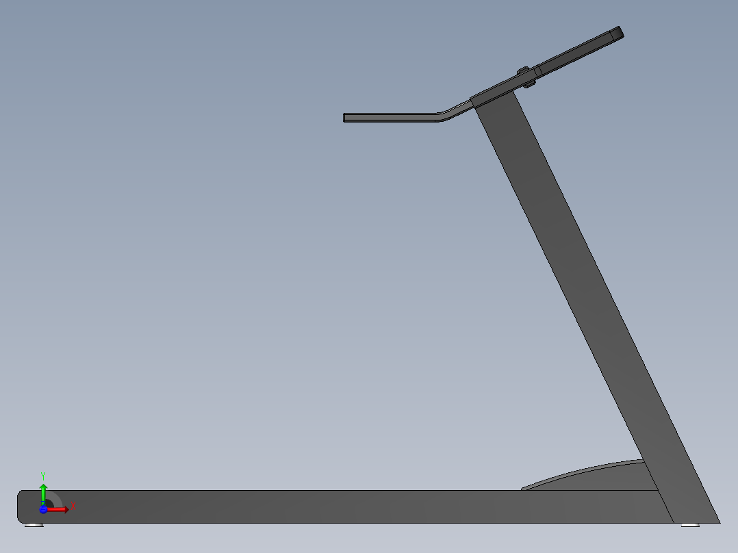 solidworks【跑步机】含全部特征模前视图