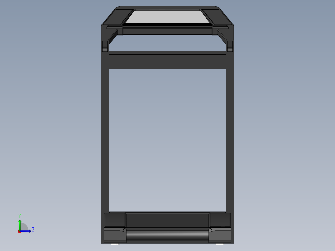 solidworks【跑步机】含全部特征模左视图