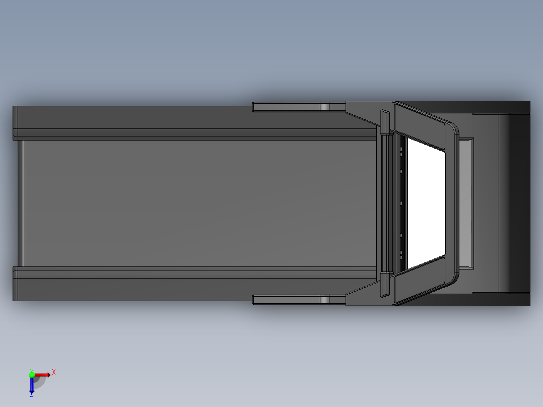 solidworks【跑步机】含全部特征模俯视图