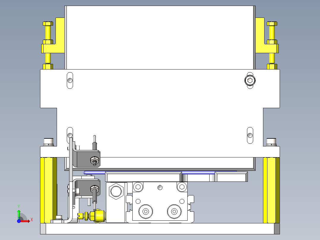 棒状工件供给机构前视图