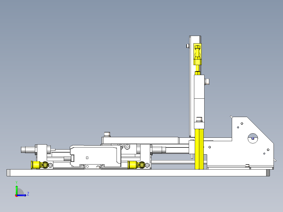 棒状工件供给机构左视图