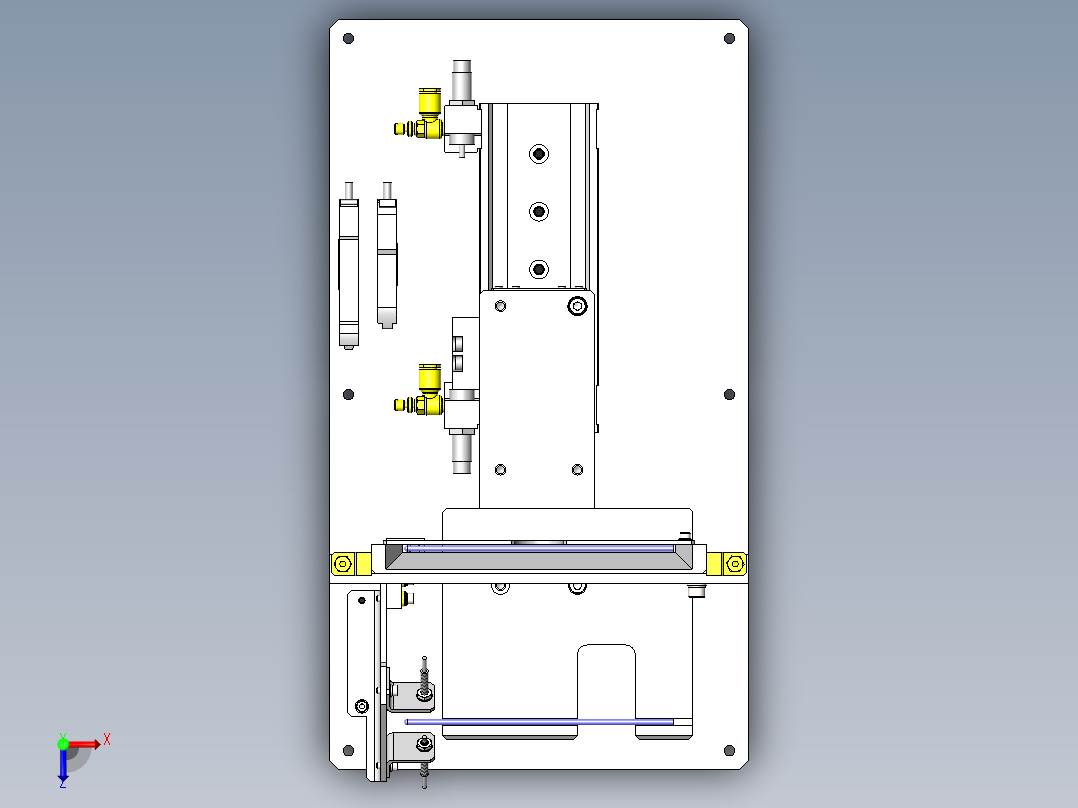 棒状工件供给机构俯视图