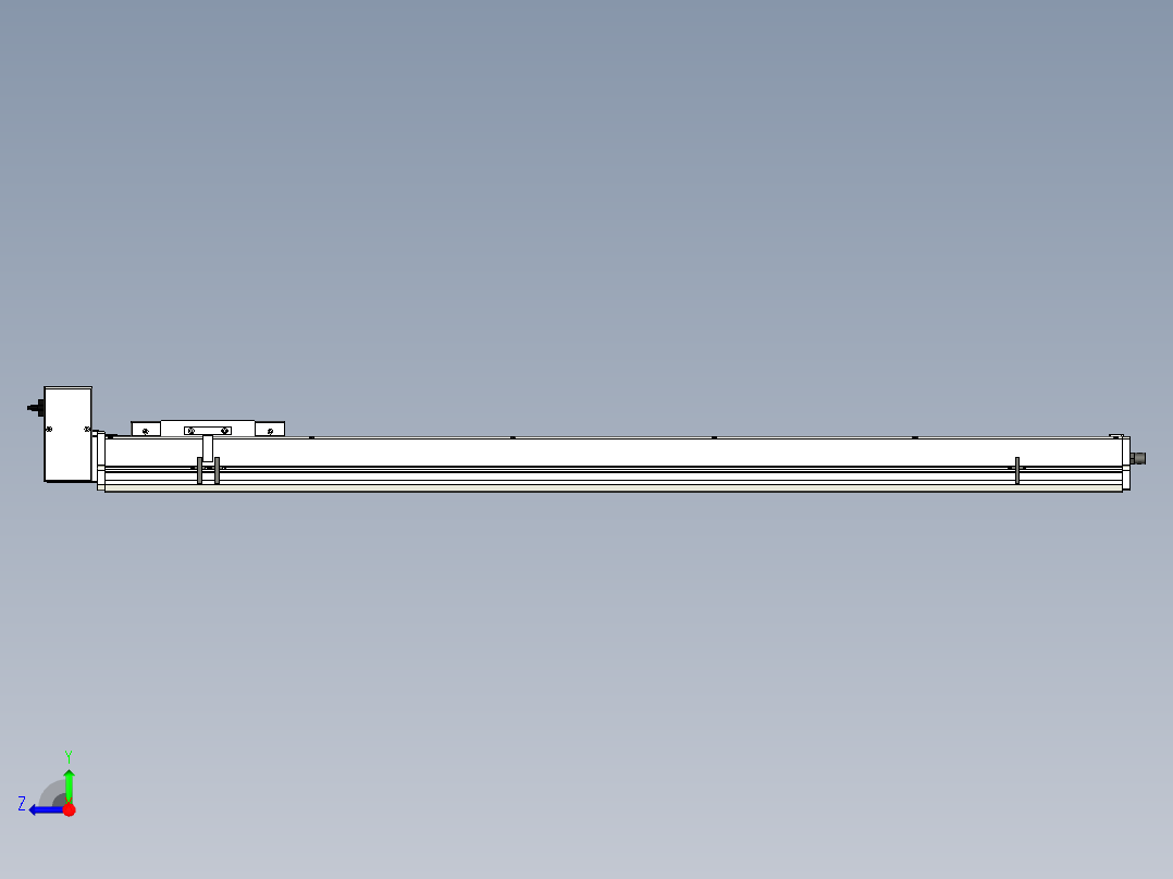 Toyo东佑达直线模组-ECB17-1200-RU右视图