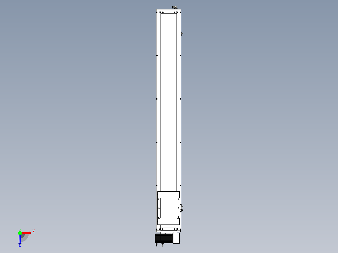 Toyo东佑达直线模组-ECB17-1200-RU俯视图