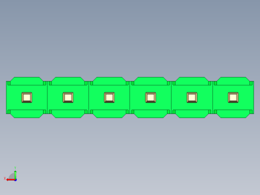 彩色公头100mil（2.54mm）系列-DS1021_green_1x06p_100mil_Type5_rev1.0后视缩略图