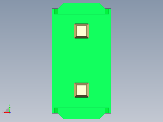 彩色公头100mil（2.54mm）系列-DS1021_green_2x01p_100mil_Type43_rev1.0后视缩略图