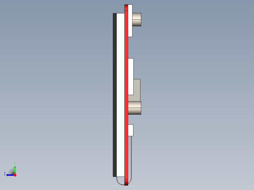 电子显示屏右视图