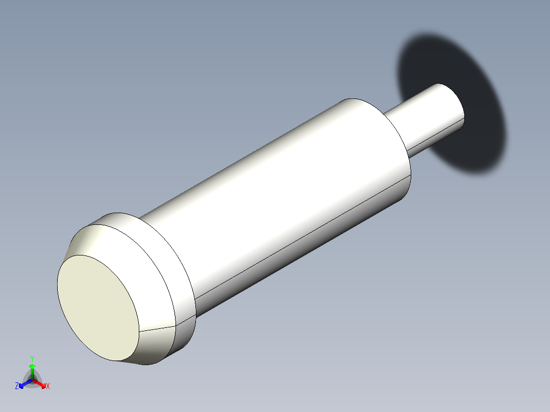 定位柱2207-3D多系列多零件图纸模型主视图