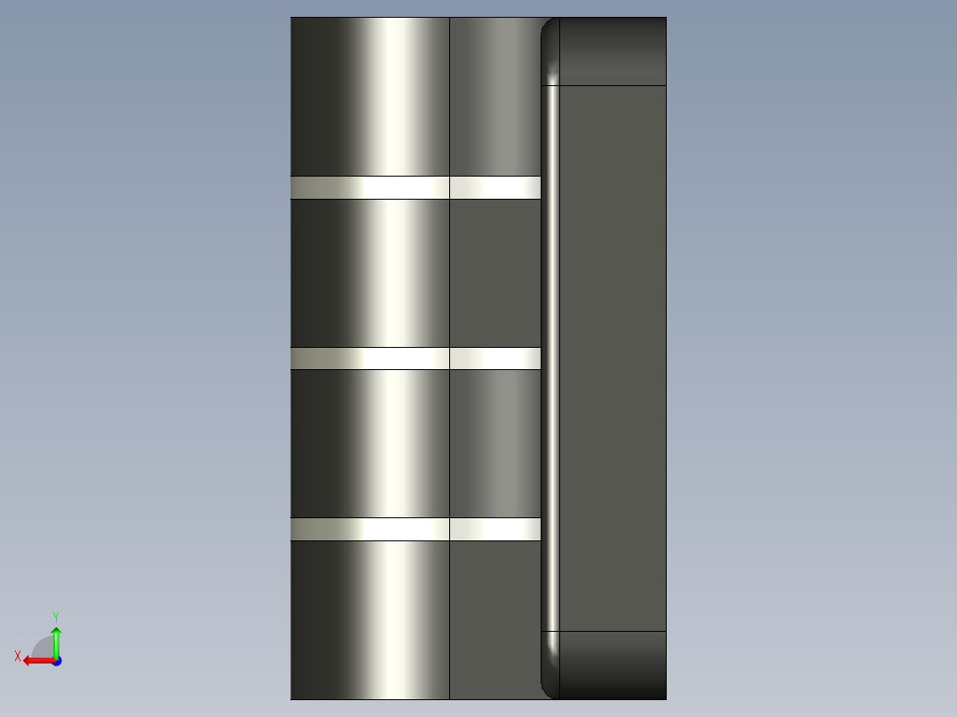 型材-KJN 30X30 DIE-CAST HINGE WITH OBLONG HOLES 095400后视图