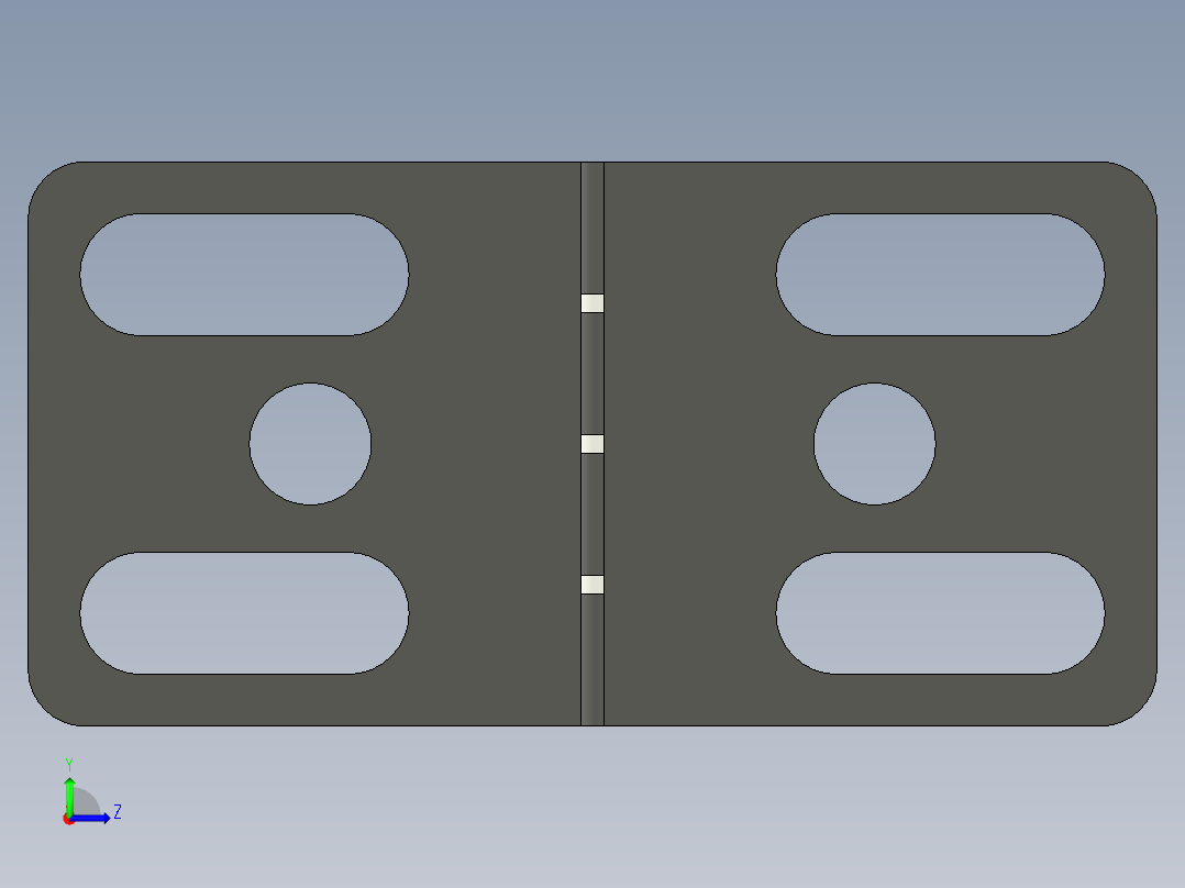 型材-KJN 30X30 DIE-CAST HINGE WITH OBLONG HOLES 095400左视图