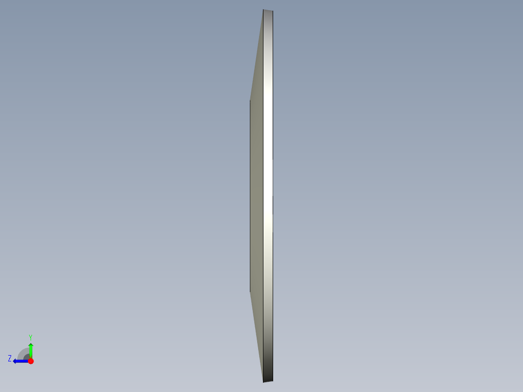 盤型彈簧DS(外徑100mm~250mm)多系列多零件图纸模型右视图