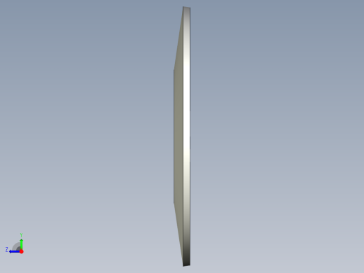 盤型彈簧DS(外徑100mm~250mm)多系列多零件图纸模型右视缩略图