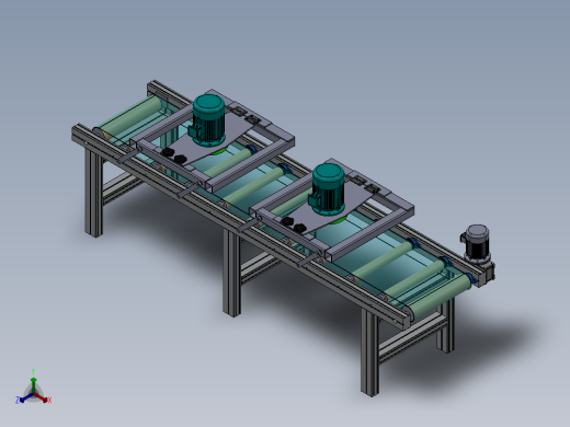 木板涂油机正等轴测缩略图