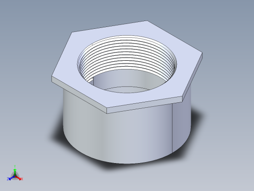 CPVC管件17-Sch80_ReducerBushing_FPTxSPIG_9838-422_4in x 3in正等轴测缩略图
