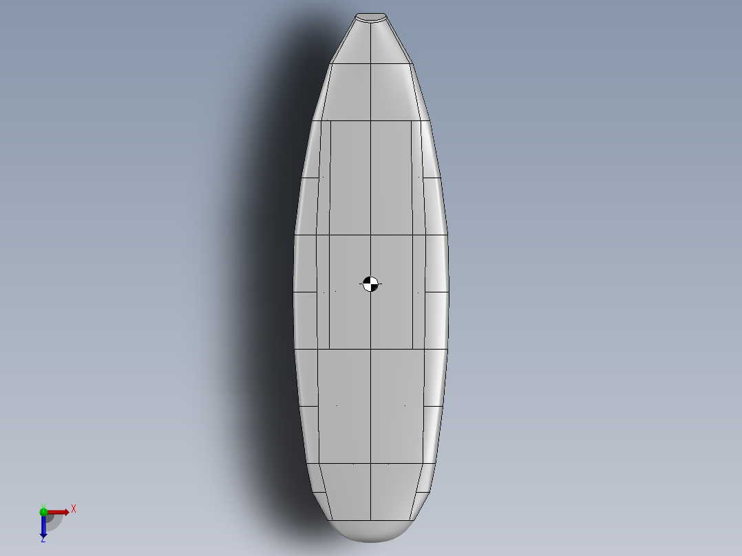 站立桨板俯视图