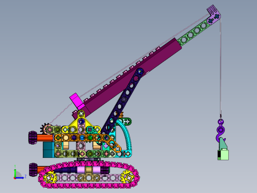 起重机拼插积木左视缩略图