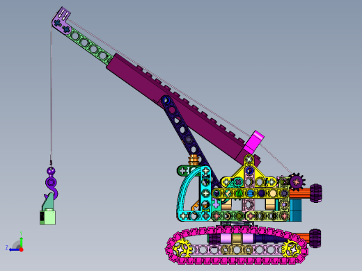 起重机拼插积木右视缩略图