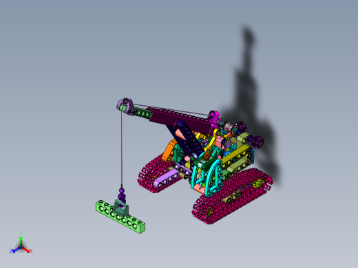 起重机拼插积木正等轴测缩略图