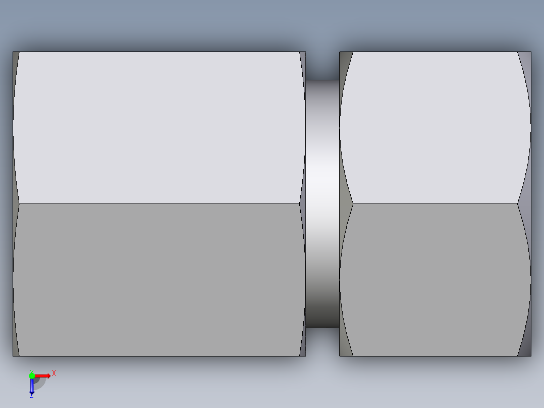 卡套式工业通用硬管接头EO_Swivel_connector_GAI15LR71俯视图