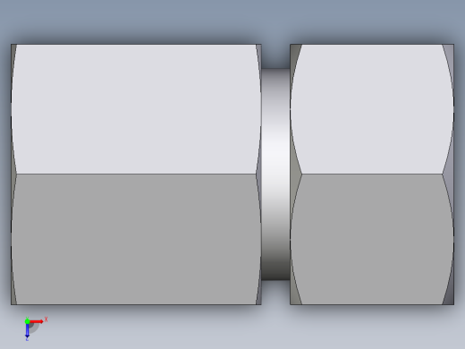 卡套式工业通用硬管接头EO_Swivel_connector_GAI15LR71俯视缩略图