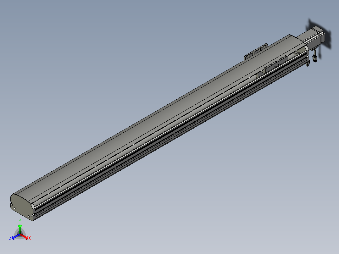 东锦丝杆传动-直线滑台模组DH120-C-S1200-BC-P400W-C3主视图