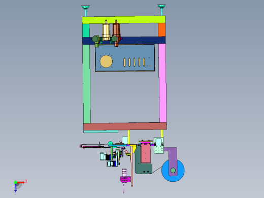 转盘摇臂五金电子元器件散装料编带设备俯视缩略图