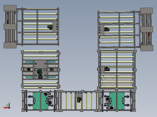 滚筒线上下物料组装线sw18可编辑后视缩略图
