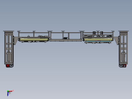 滚筒线上下物料组装线sw18可编辑俯视缩略图