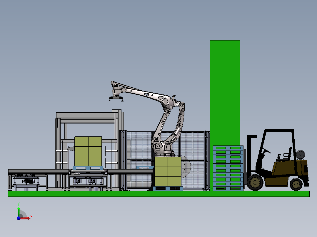 厦门天马打包线sw16可编辑前视图