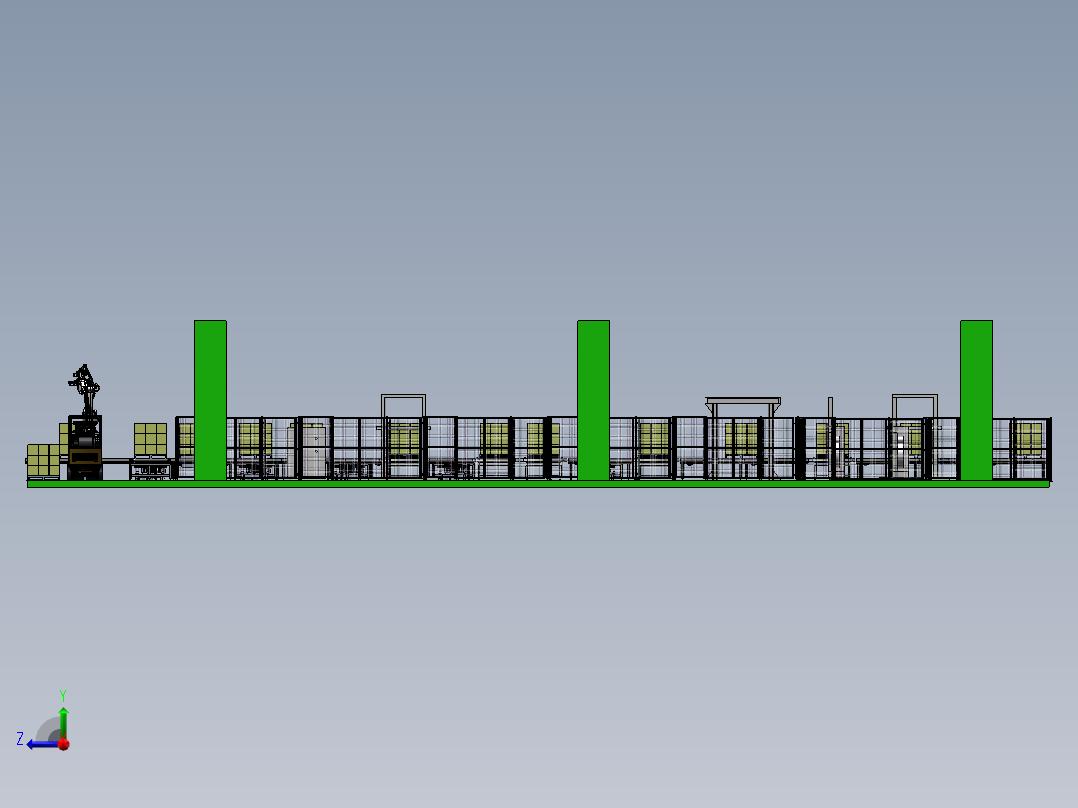 厦门天马打包线sw16可编辑右视图